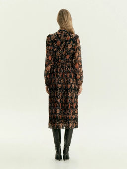 Платье макси из шифона с цветочным принтом, PL1754/esta - Emka фото 5