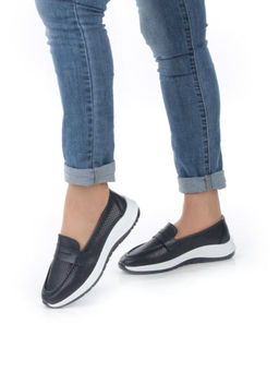 03-ZL-2081 NAVY Полуботинки женские (натуральная кожа)