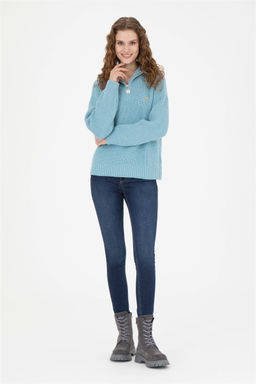 Женский синий свитер - U.s. polo assn фото 4