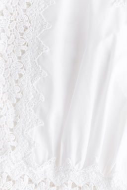 Lace-detail cotton playsuit - H&m фото 5