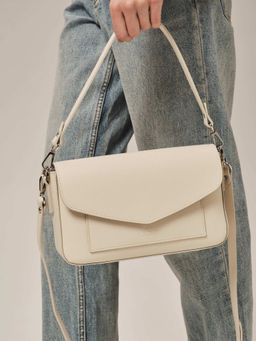 Кожаная сумка Rosie DBR 31158 светлый крем