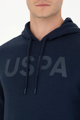 U. S. Polo Assn / Мужской темно-синий базовый свитшот - U.s. polo assn фото 14