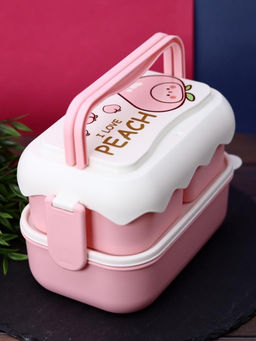 Ланчбокс I love Peach, pink