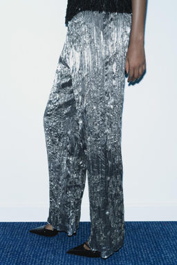 ZW COLLECTION SEQUIN TROUSERS - Zara фото 3