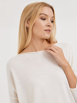 джемпер женский базовый силуэта летучая мышь - Glenfield фото 3