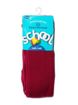 БРЕСТСКИЕ КОЛГОТКИ ДЕТСКИЕ 3265 SCHOOL (махровые) т.бордовый