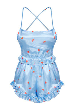 Trendyolmilla Murdum F?rf?rl? ve S?rt Ip Ask?l? Saten Sortlu Dokuma Pijama Tak?m? THMSS23PT00048  фото 29