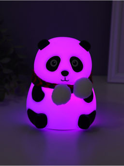 Фигурка светящаяся RISALUX «Панда в шарфе», 2 Вт, LED-ночник антистресс, RGB, USB, 10.5×10×13.5 см