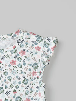 Футболка с баской Цветы - Bungly фото 4