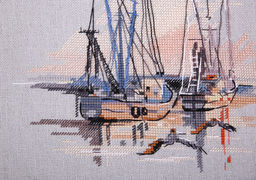 Набор для вышивания PANNA Скетчевые зарисовки GM-7268 Бухта Чарлстона 20.5 х 18.5 см