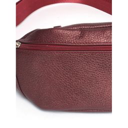 Сумка женская натуральная кожа (на пояс) Croco-856, 1 отд, бордо металлик (232) 246906 - Adelia фото 4