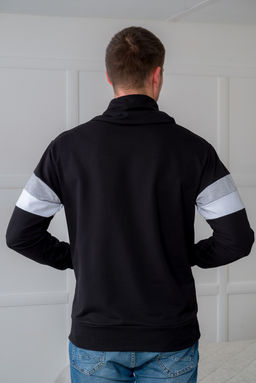 Толстовка мужская из футера Оскар черный - Амадэль фото 8