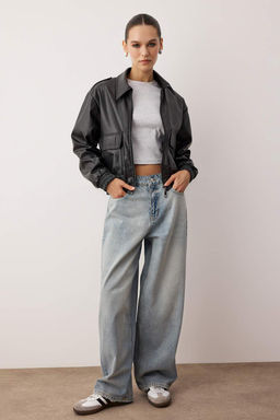 Mavi Normal Bel Bol Kesim Baggy Jeans TWOAW26JE00052 - Trendyolmilla фото 7