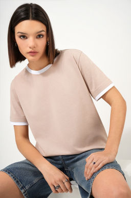 Женская базовая футболка из хлопка с кантом 3 шт. Happyfox  фото 19