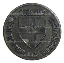 Монета 10 пфеннигов 1918 года Германия  Нотгельд Кобленц