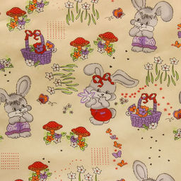 Детское постельное бельё BABY Лесная сказка, цвет бежевый, 112х147 см, 110х150 см, 60х60 см, бязь 142 гр/м - Атра фото 2