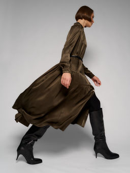 Платье женское 12411-35141 dark khaki - Eleganzza фото 9