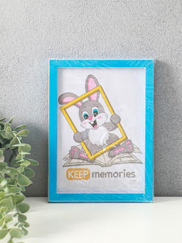 Фоторамка пластик "Акварель" 15х21 см, лазурный(пластиковый экран) 10559053