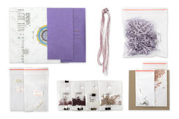 Klart набор для вышивания 10-502 Серьги круглые. Лиловый орнамент 3.5 х 4 см