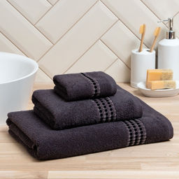 Полотенце махровое Love Life Адажио 70х140 см, серый, 100% хл, 450 гр/м2