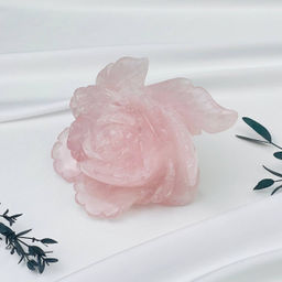 Цветок из Розового кварца