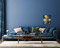 ФРЕЯ PNB/PLZ-313 Набор для раскрашивания по номерам ( с краской-металлик ) 50 х 40 см Фантастическая башня