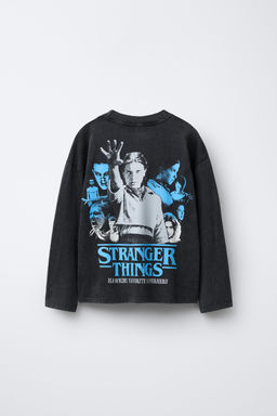 FADED-EFFECT ELEVEN STRANGER THINGS NETFLIX T-SHIRT - Zara фото 2