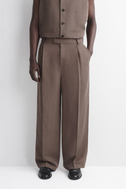 PANTAL?N RELAXED FIT WIDE LEG EN MEZCLA DE LINO - H&m фото 6