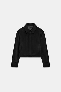 WOOL BLEND JACKET WITH POCKETS - Zara фото 6