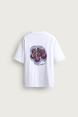 CAMISETA RELAXED FIT BORDADO / Blanco - Zara фото 7