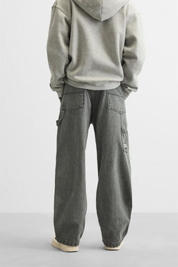 FADED CARPENTER POCKET TROUSERS - Zara фото 3