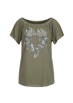 Блузка, хаки - Linea tesini фото 2