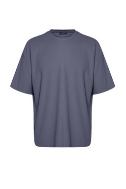 TRENDYOL MAN Kahverengi Premium Oversize Bisiklet Yaka K?sa Kol Dokulu K?r?smaz Ottoman T-Shirt TMNSS23TS00081 - Trendyolmilla фото 50