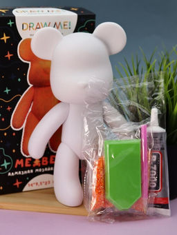Алмазная мозаика на фигурке Draw Me! Orange bear, (14*9.5*23 см)