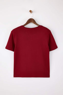 Siyah Regular/Normal Kal?p K?sa Kollu Vatkal? Interlok Orme T-Shirt TWOSS26TS00005 - Trendyolmilla фото 11