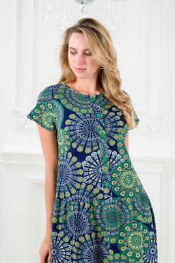 Платье женское из кулирки Кармелита карусель - Амадэль фото 7