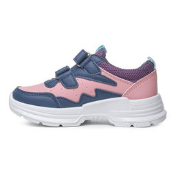 3A4222 Кроссовки для девочек иск.кожа текстиль ПУ литьевой - Юничел фото 3