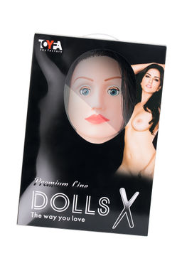 Кукла надувная Dolls-X by TOYFA Kaylee с реалистичной головой, брюнетка, кибер вставка вагина анус
