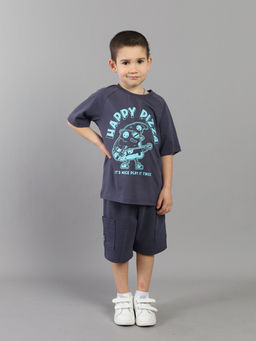 CRB wear / CSKB 64073-48K Футболка для мальчика,темно-серый/Ex.Cherubino фото 2