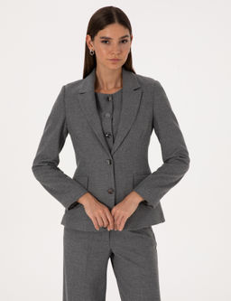 Gri Melanj Slim Fit Ceket - Pierre cardin фото 3