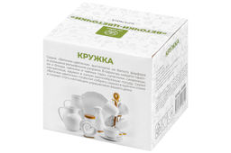 Кружка 360 мл 12,5*9,5*8,5 см Веточки-цветочки бочонок - Elan gallery фото 4
