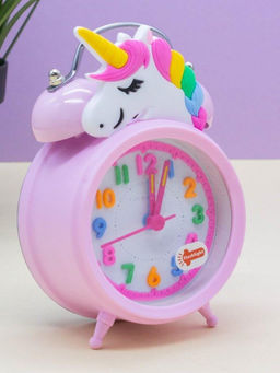 Часы-будильник Cute unicorn, pink (13х9 см)