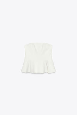 PEPLUM BANDEAU TOP - Zara фото 13