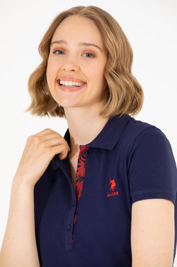 Женская темно-синяя футболка Basic - U.s. polo assn фото 16