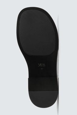 LEATHER PENNY LOAFERS - Zara фото 7