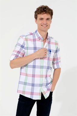 U. S. Polo Assn / -50% Мужская зеленая рубашка с длинным рукавом