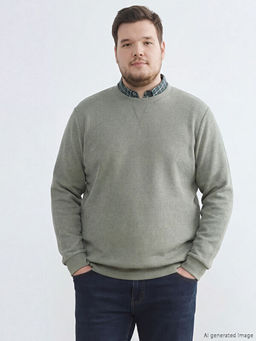 Bisiklet Yaka Erkek Sweatshirt