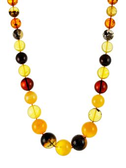 Бусы из крупных янтарных шаров Солярис