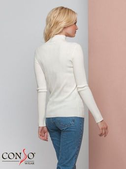Conso/KTL 200738 - white Водолазка женская  фото 3