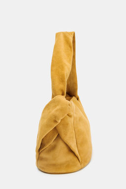 SPLIT SUEDE HANDBAG - Zara фото 12